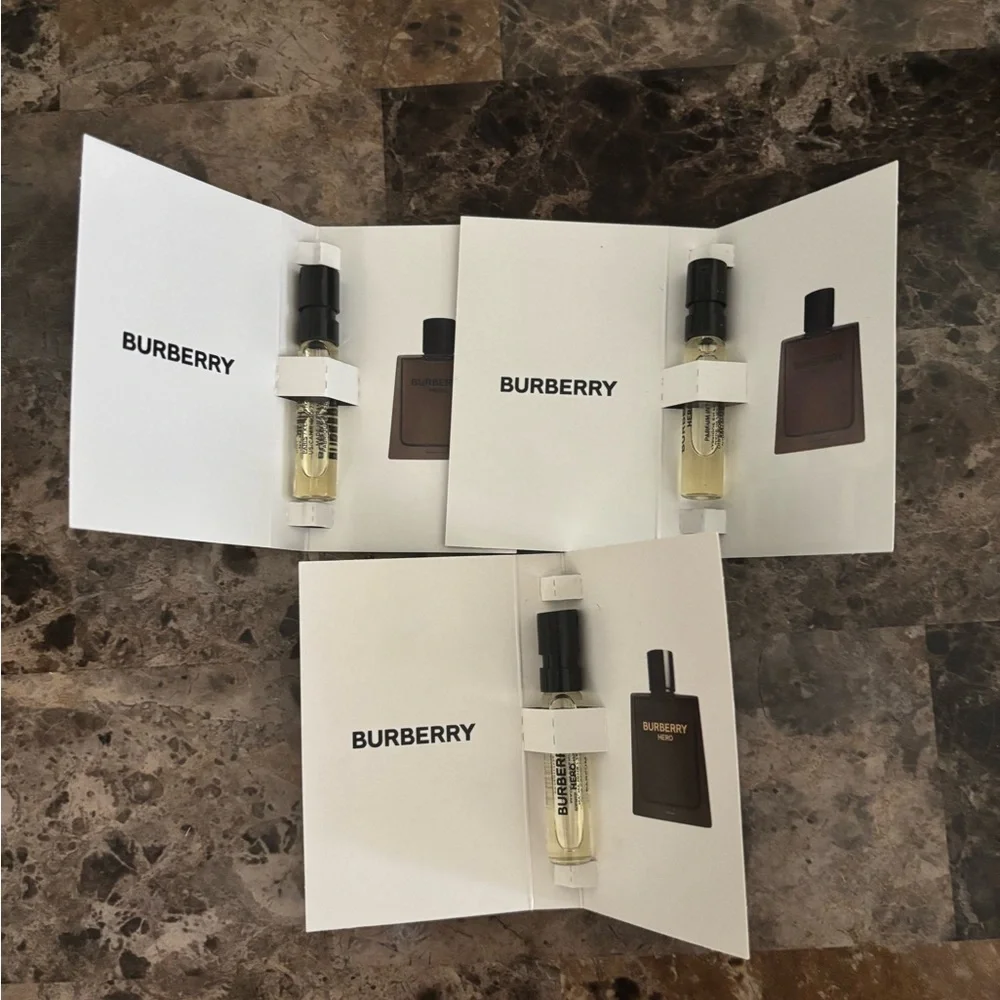 Burberry Hero 1.5ml Lot of 3 Sample Sprayer Bodycare Beauty New